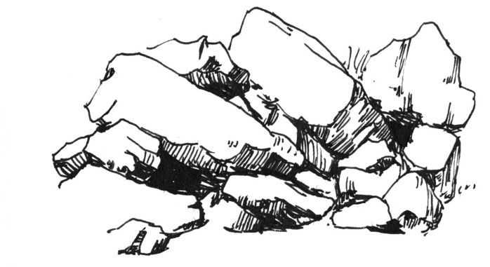 汤问钢笔画石头入门,钢笔画教学步骤视频