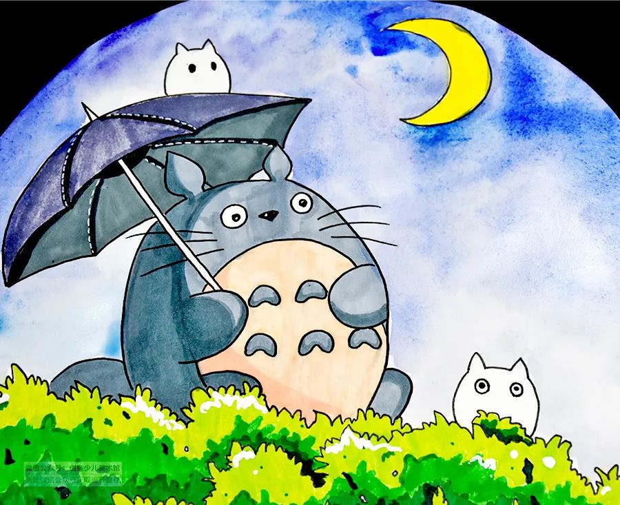 初级动漫儿童画教程,动漫人物画画教程龙猫