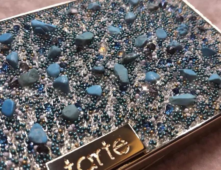 四色仙气紫色眼影盘,novo液体眼影试色好闪亮仙气十足