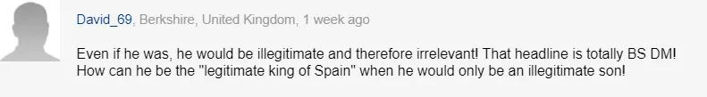 65岁男人自称是西班牙国王私生子，多年来坚持要认爹