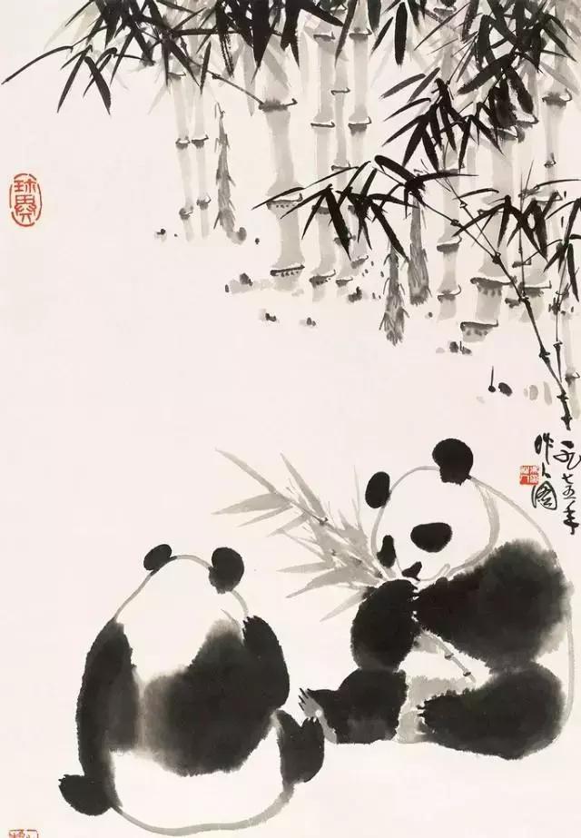 中国的国宝熊猫谁最可爱,国宝级写意熊猫