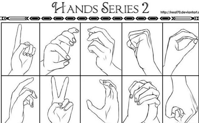 动漫人物手怎么画,画动漫人物手的画法