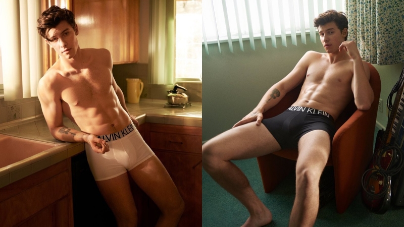邻家暖男ShawnMendes为CK*裤内**性感一脱，让人脸红心跳！