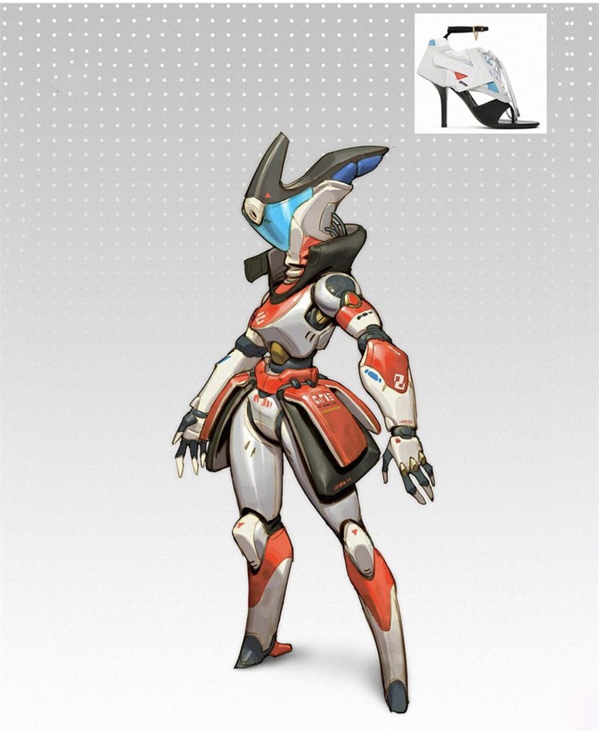 当运动鞋化身二次元形象，机械与运动的融合，鞋子自己也能行走