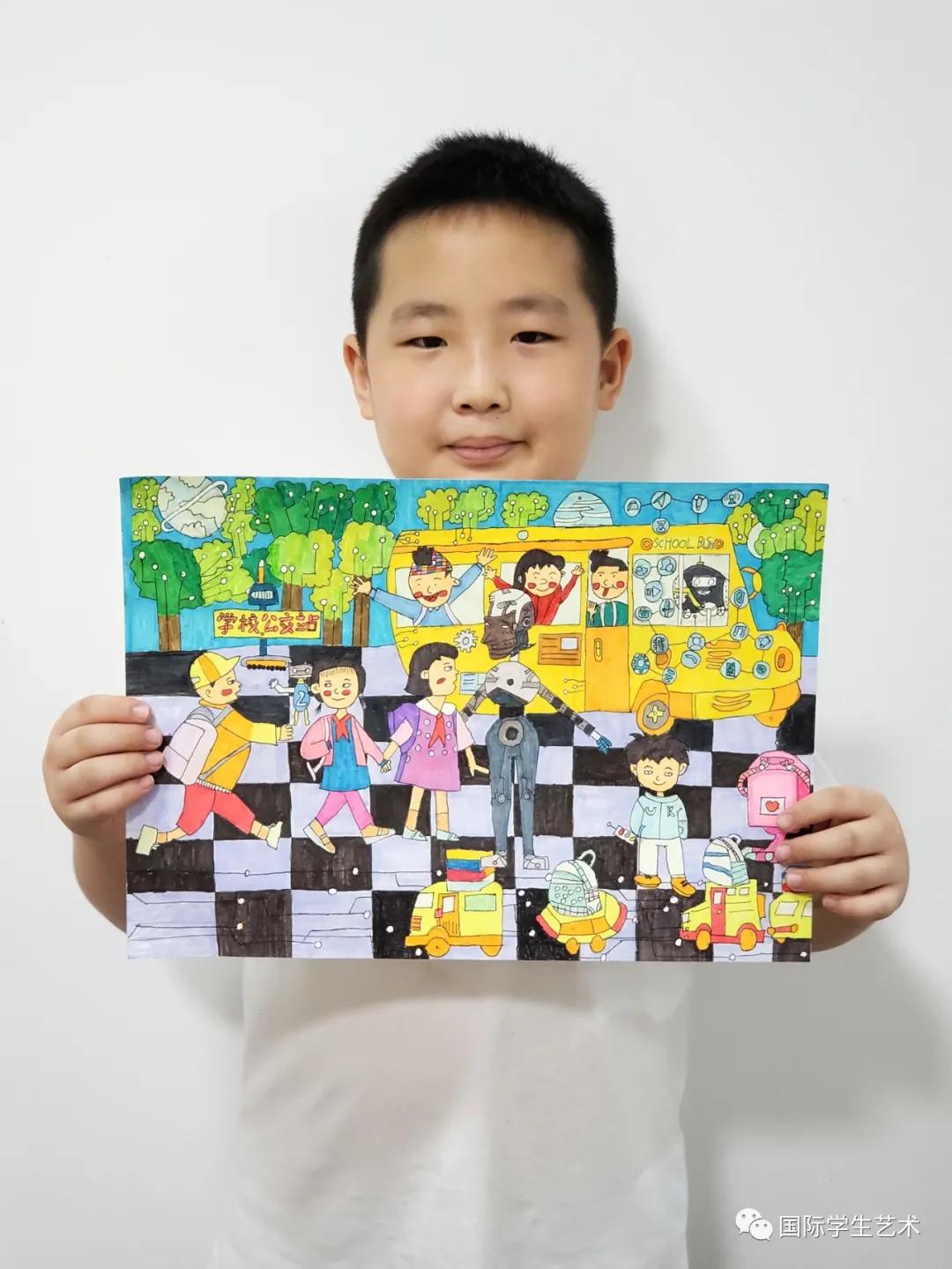 2018世界杯儿童画获奖作品,第十一届世界杯青少年绘画大赛