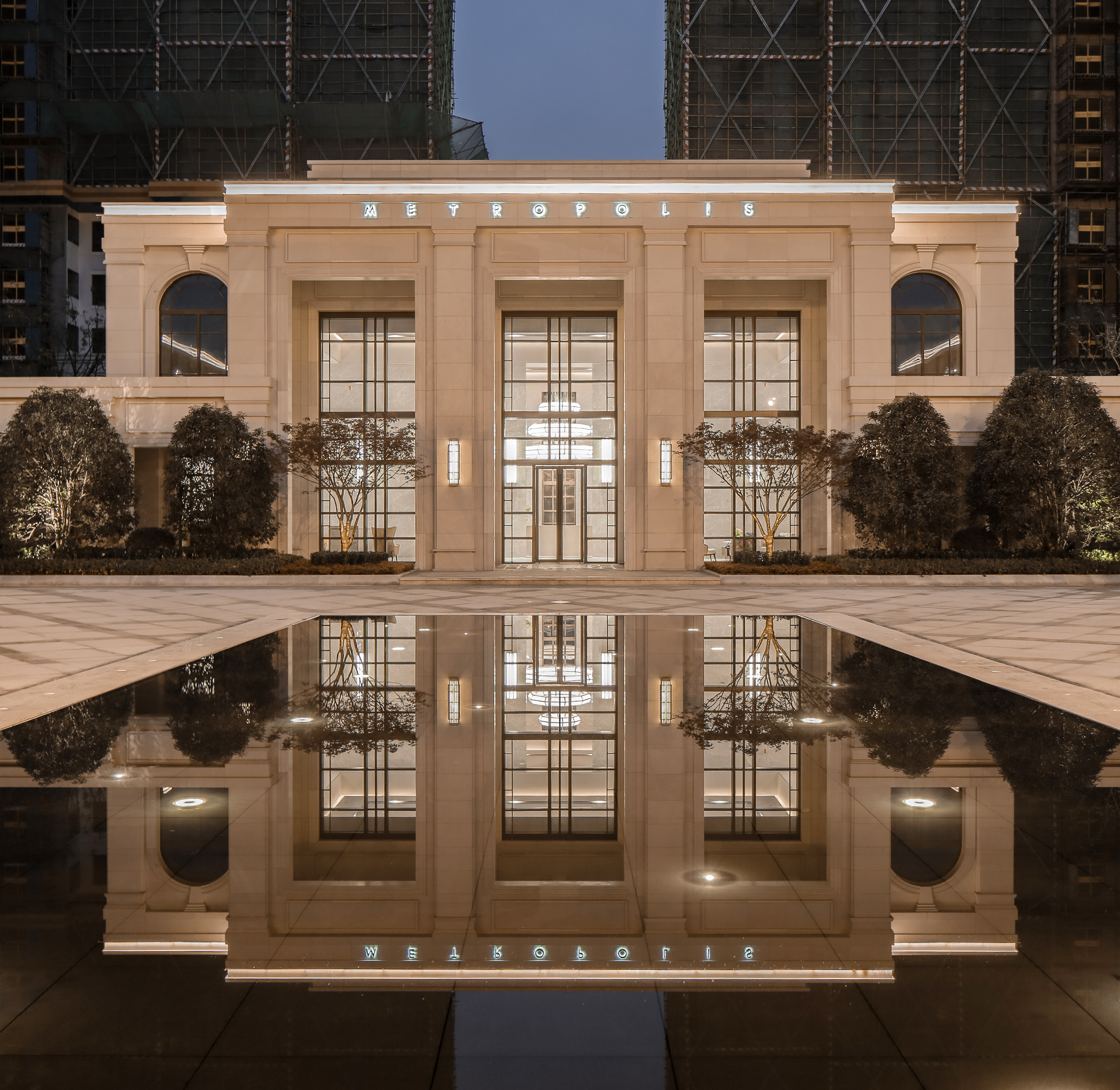 万科大都会大堂实景,南京万科大都会