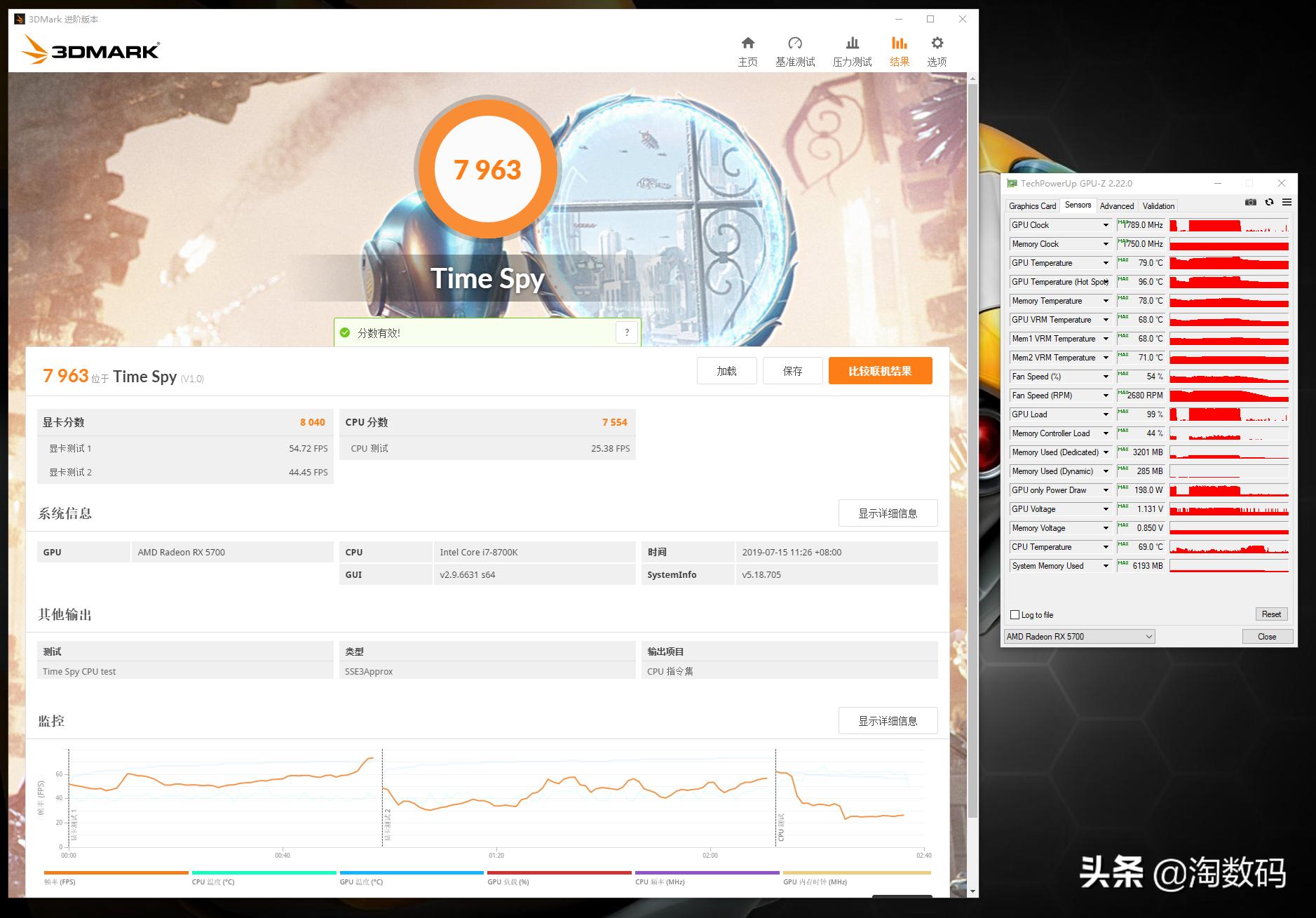 超频测试amd,amdrx5700蓝宝石