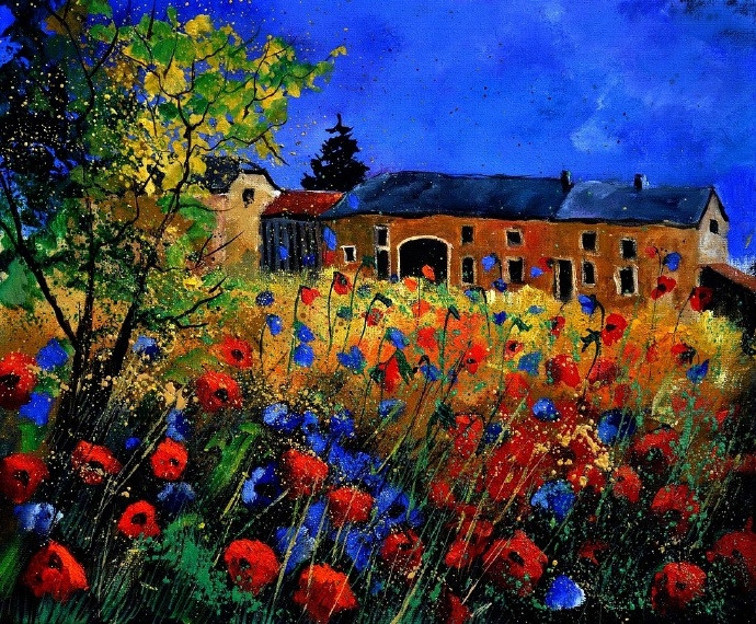 国外大师教新手画简单的抽象画，12幅创意涂刷……别样紫色