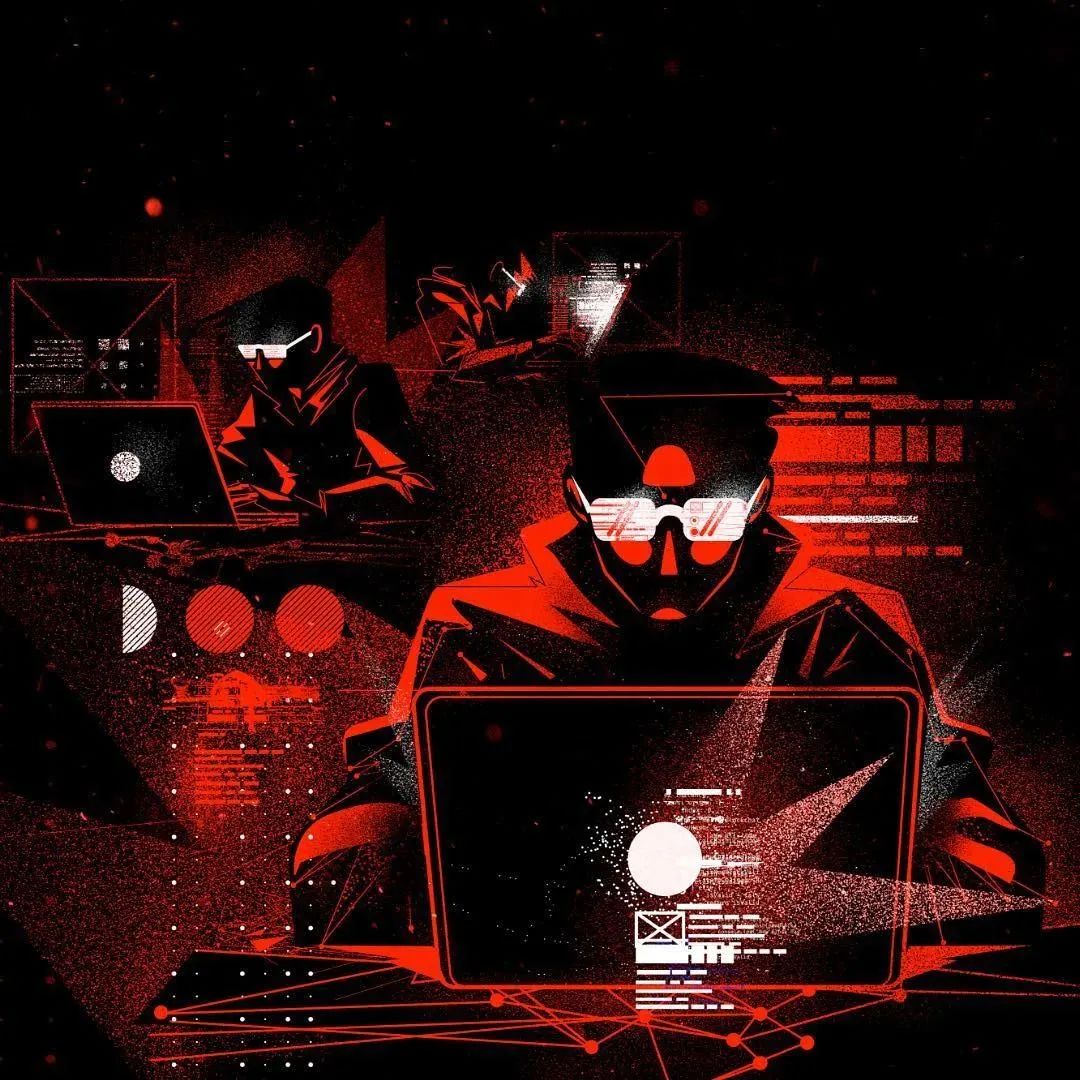 画面冲击感强烈的插画,这种手绘插画是用什么笔画的