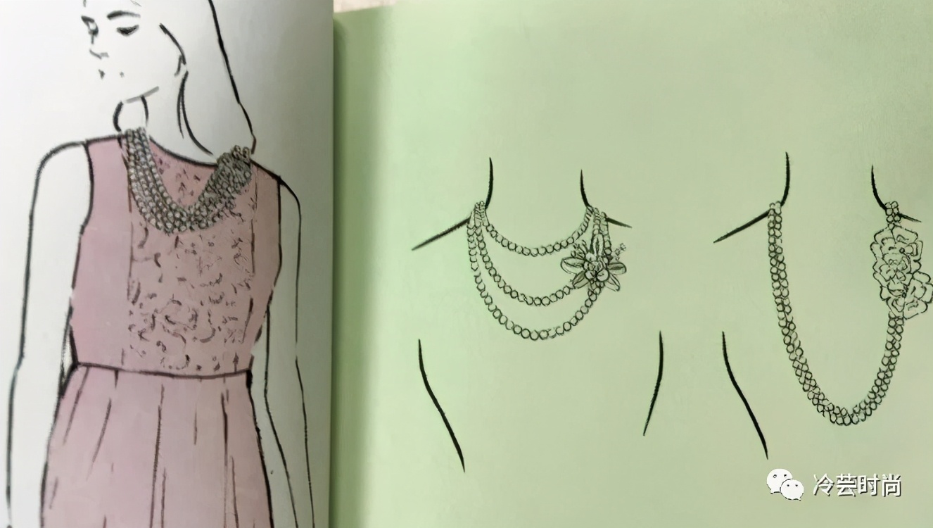 项链的活动扣佩戴方法,项链的佩戴要讲究八大搭配技巧
