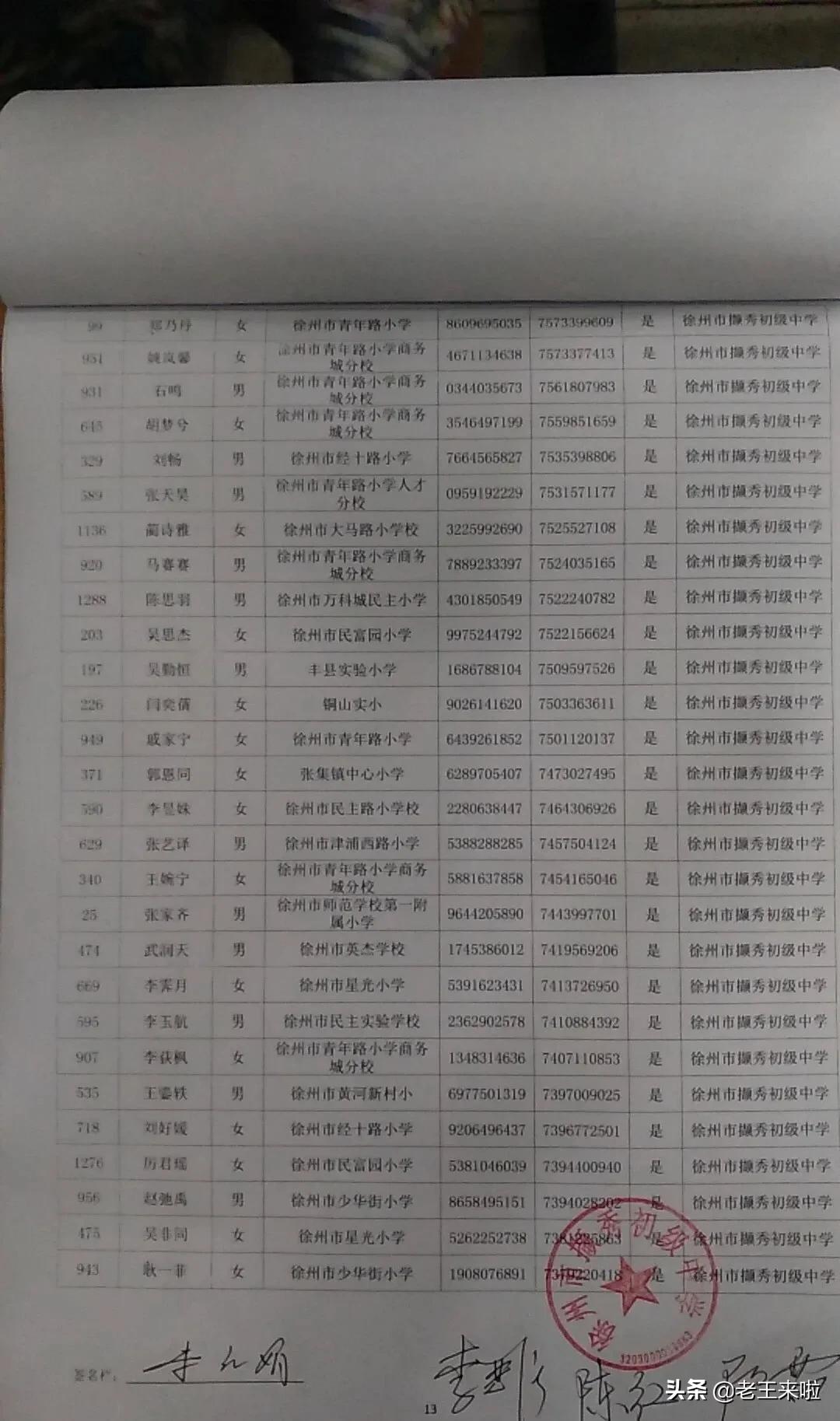 徐州撷秀初级中学2024年招生计划,撷秀初中录取名单