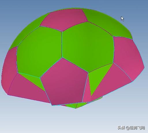 caxa三维实体设计画足球,caxa画足球