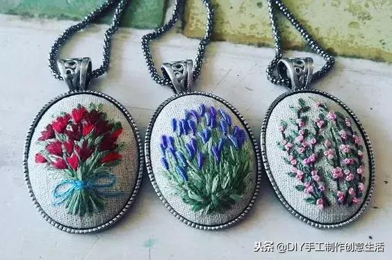 如何绣项链,手工项链绣法