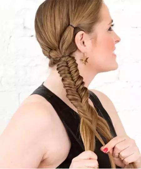 鱼骨辫向内编的编发教程,鱼骨辫的编发教程图解