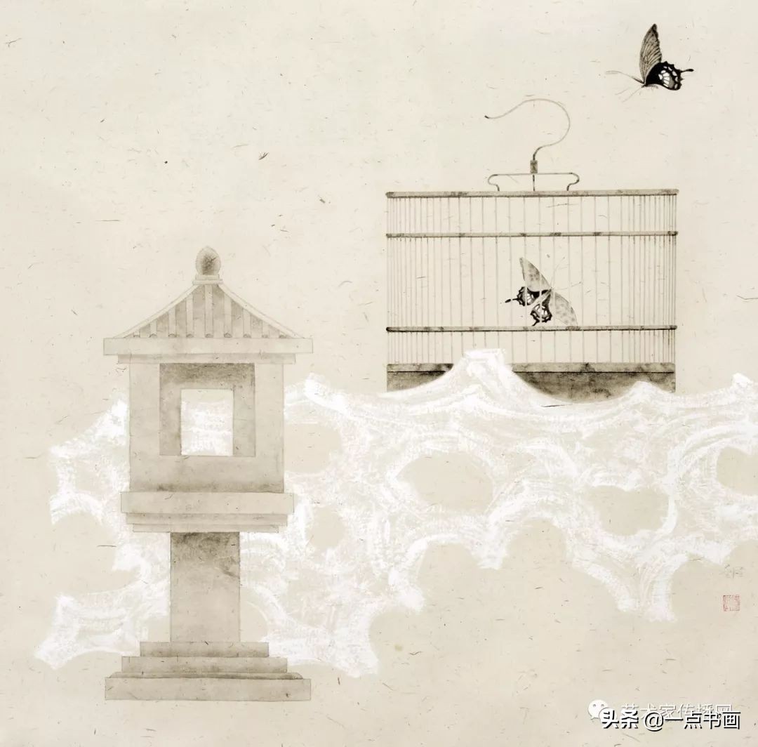 这位画家喜欢画鸟笼子，啥意思？