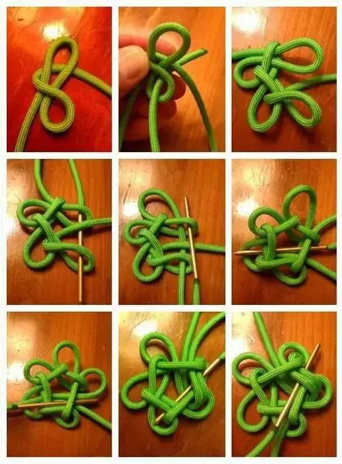 小学生中国结的编法图解,中国结蝴蝶挂件的编法图解