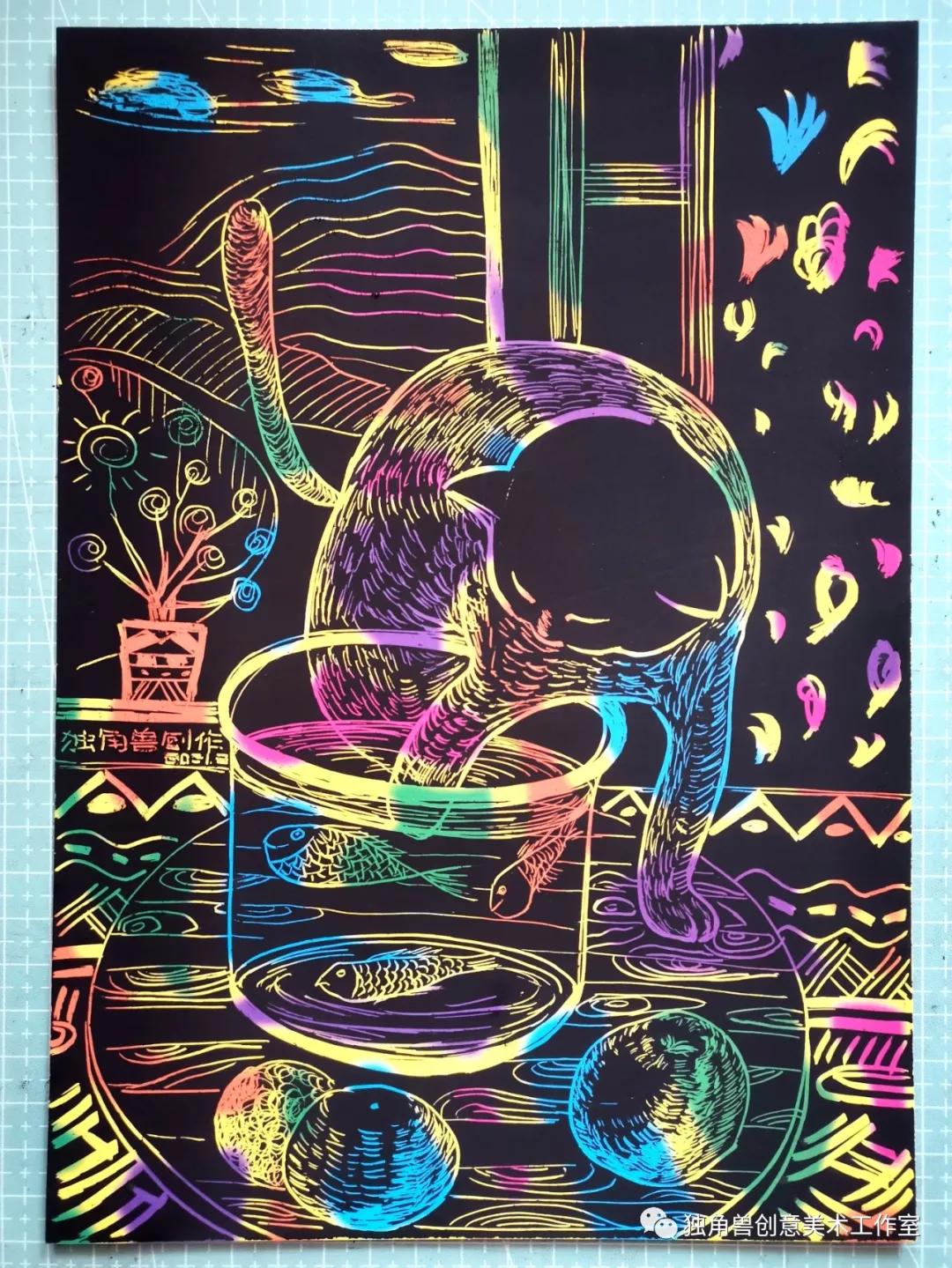 学习大师绘画|玩鱼的猫马蒂斯野兽派创始人