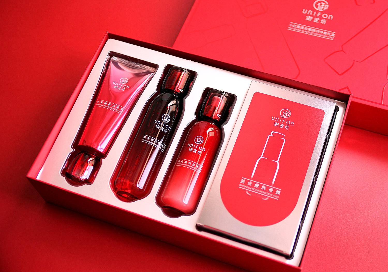 御泥坊美白淡斑套装测评,护肤美白套盒