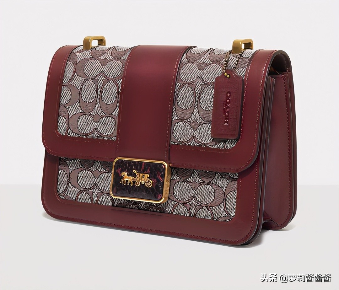 coach提花织物托特包,coach小号提花织物包