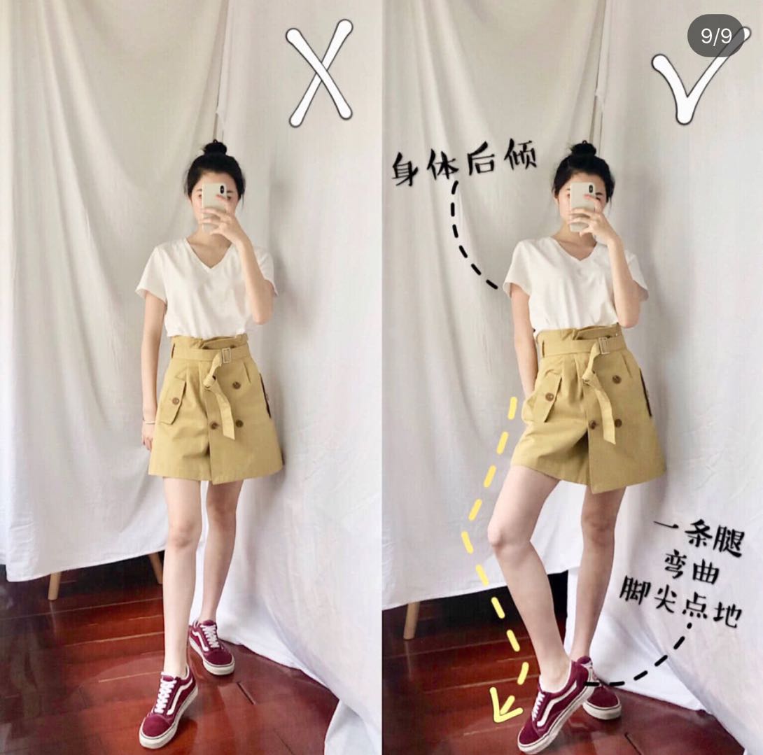 拍照姿势外景女人站姿4至5个人,在家自拍怎么拍出高级感拍照姿势