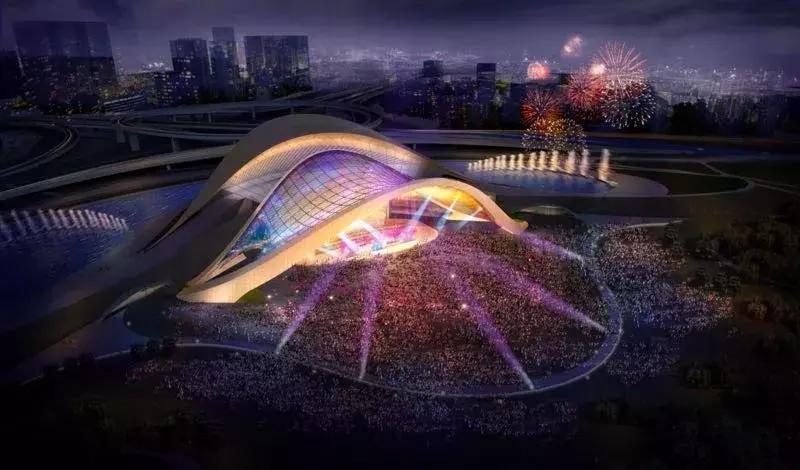 成都凤凰山露天音乐公园门票,成都露天音乐公园夜景视频