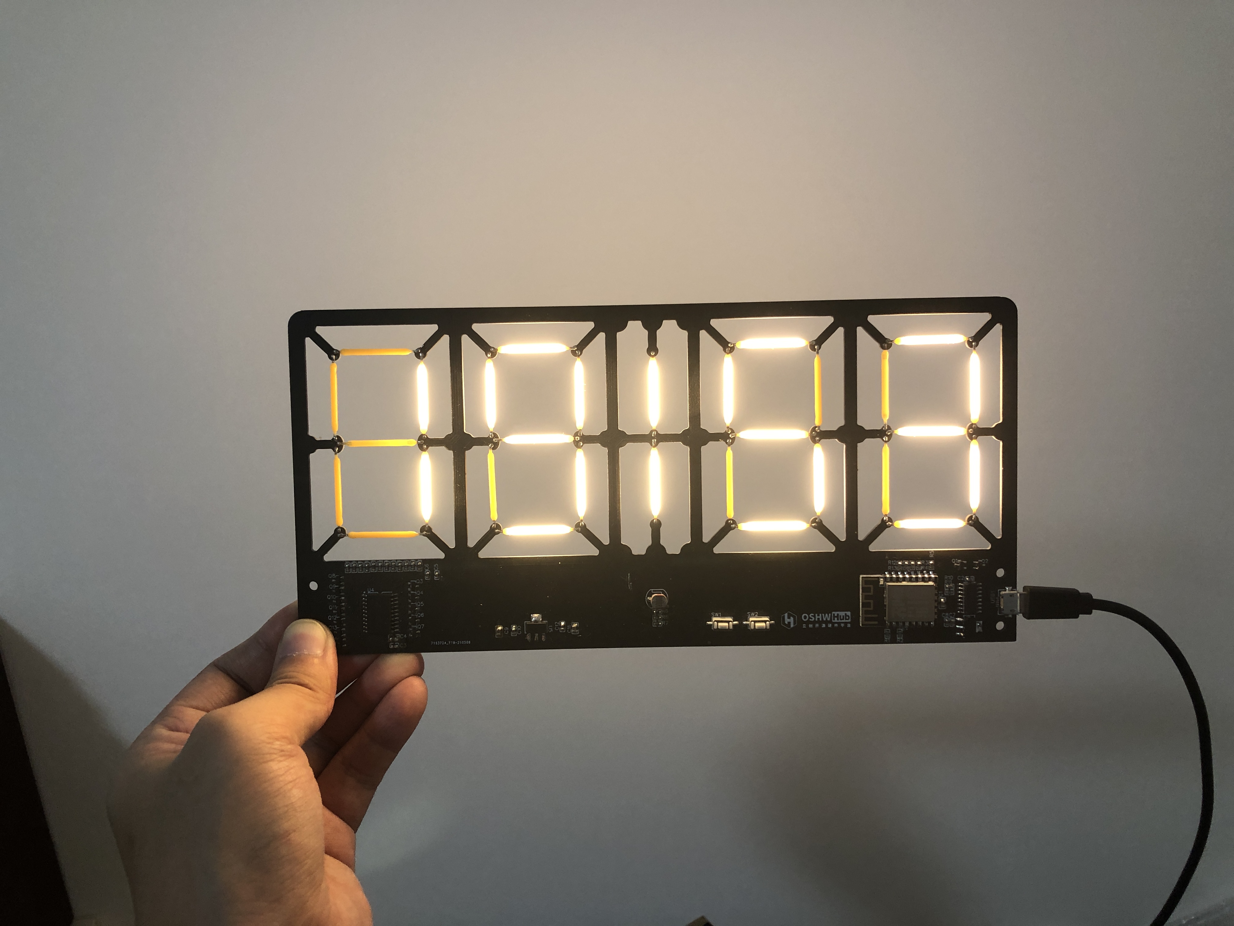 铜丝制作esp8266时钟,esp8266时钟赛博支架