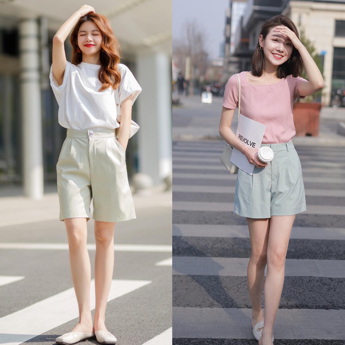 适合春天穿的垂感长腿裤,窄版修饰腿夏季裤子推荐