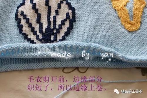 毛衣直接剪断后锁边方法,织毛衣中间出错了