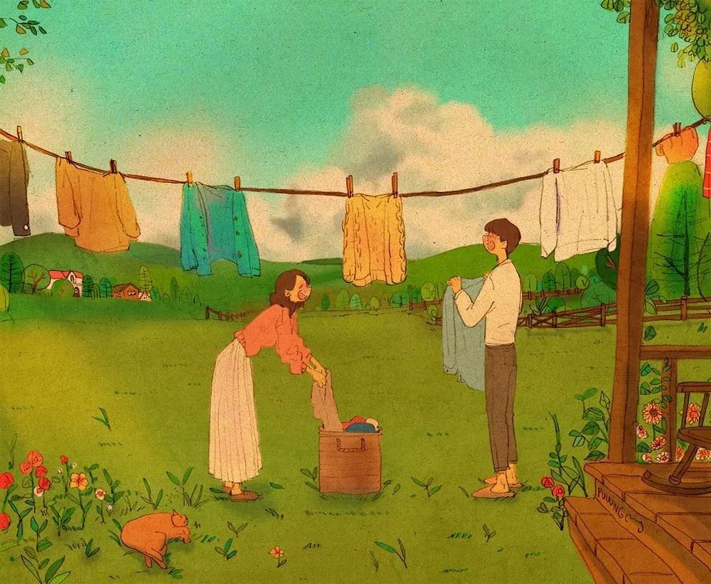 这些画也太甜了吧！！！看完只想谈！恋！爱