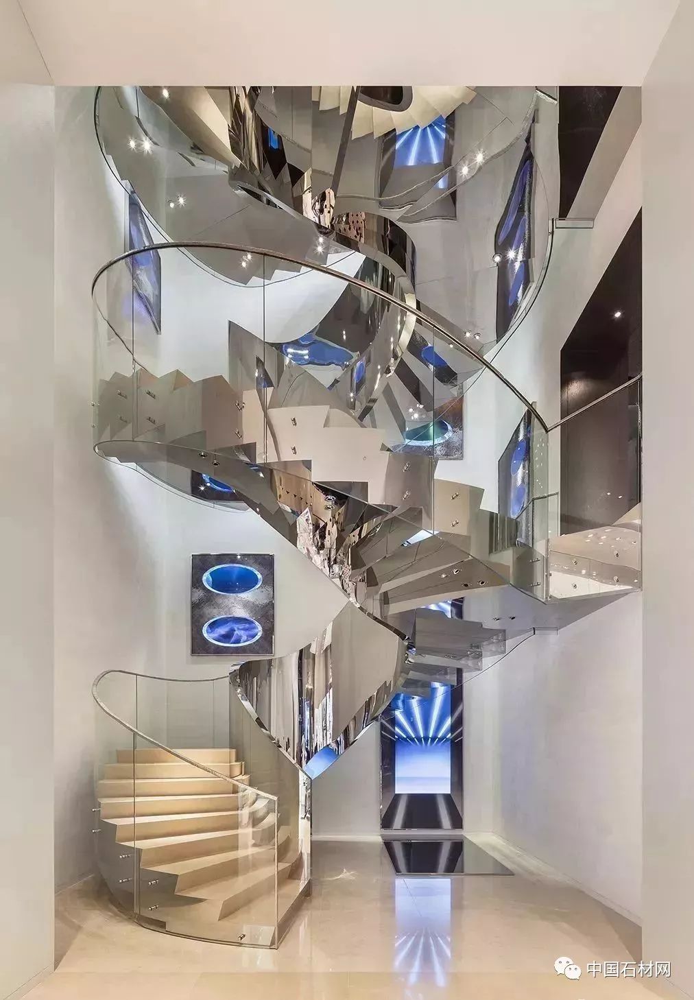 欣赏|全球奢侈品店最顶级大理石楼梯设计