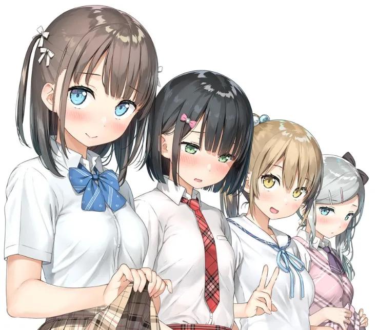 好看的二次元插画,美图壁纸风景二次元少女