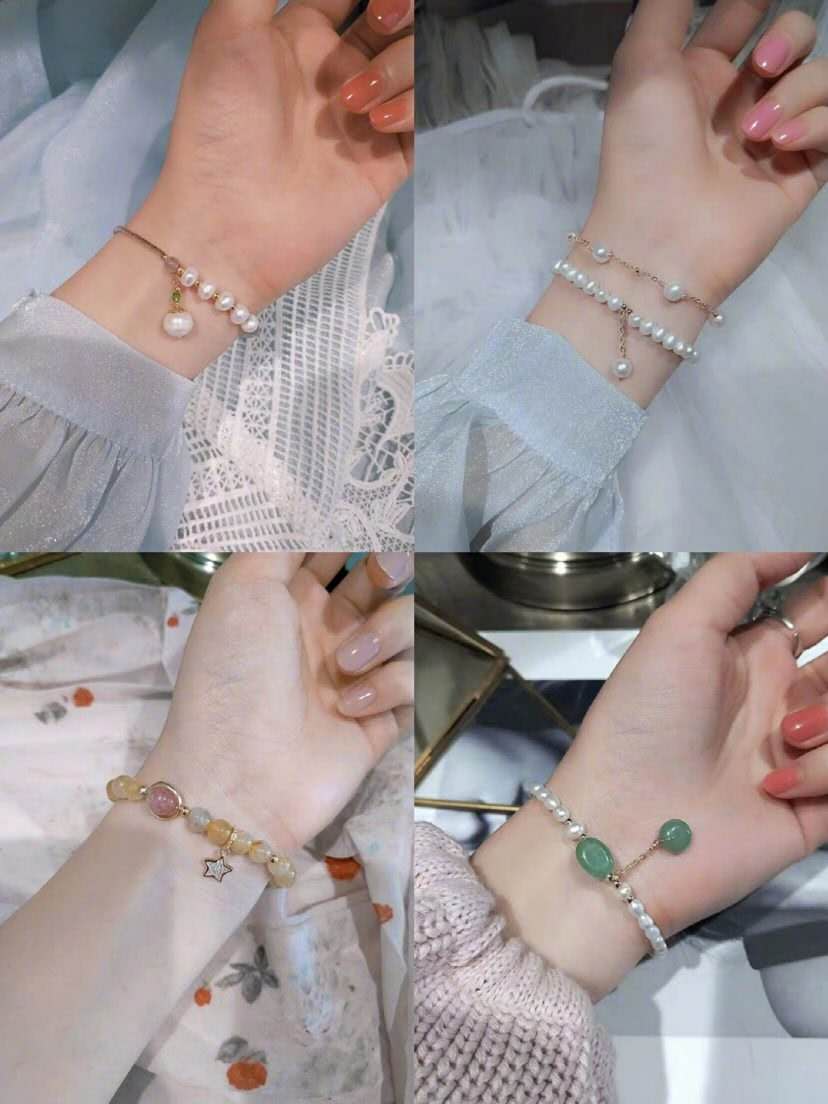 日系手链搭配什么好看,什么手链和小蛮腰手链搭配更好看