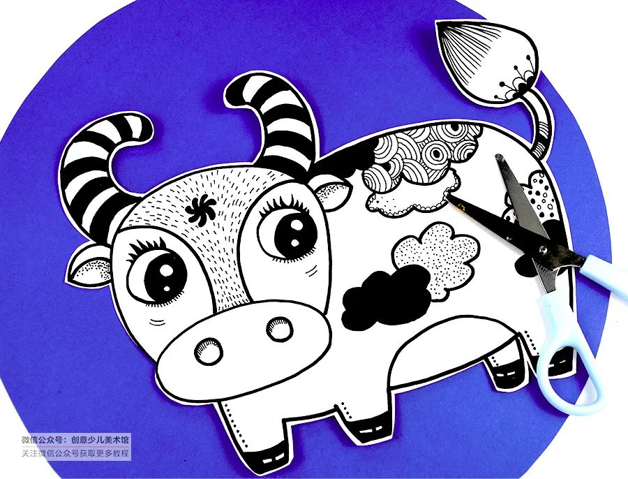 彩铅线描相结合儿童画,儿童画教程大全简单画动物