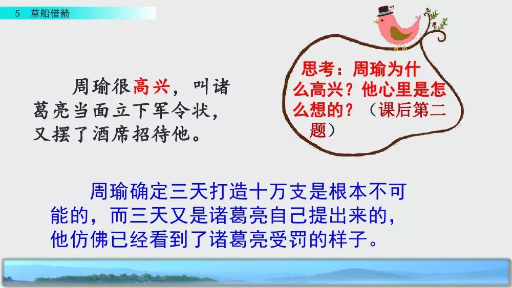 部编版五年级下册第5课《草船借箭》图文讲解+知识点梳理