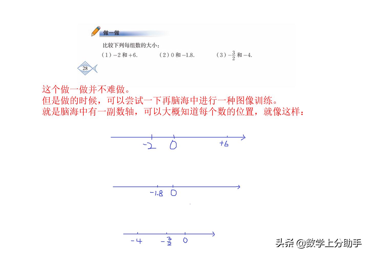 上分助手北师大数学七年级上册第二章有理数第二节数轴详细拆解