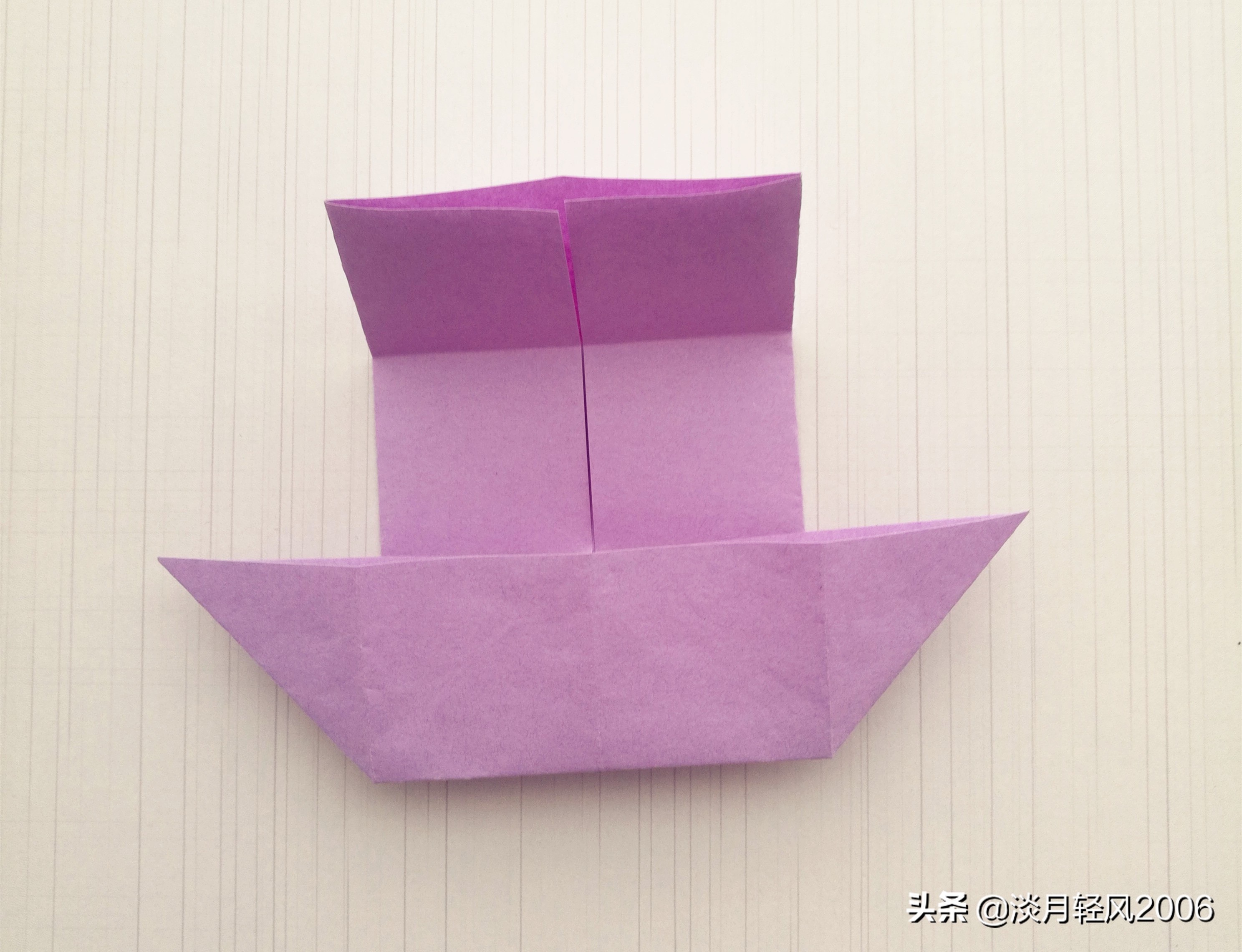 最简单的小花篮折纸,手工折纸小花篮怎么折