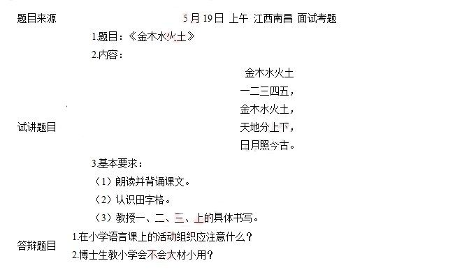 教师资格面试小学语文黄山奇石,小学语文教师资格面试常考的题目