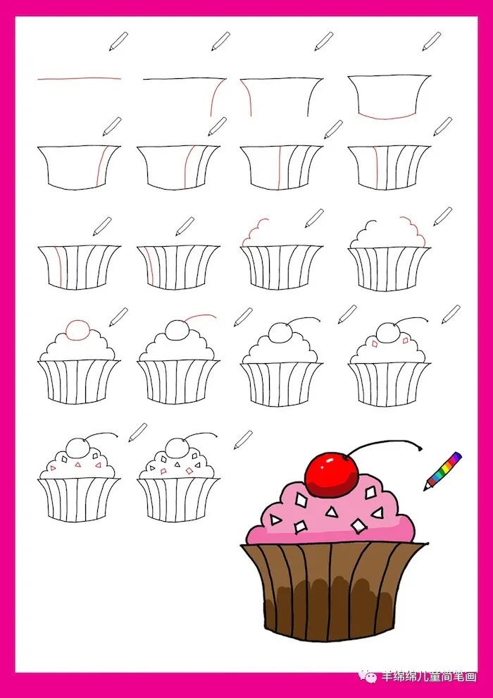 生日贺卡手绘简单可爱,生日贺卡手绘创意简单有色彩