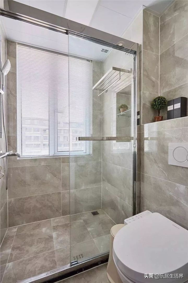 卫生间墙砖和顶最佳颜色效果图,卫生间干湿区墙砖颜色该不该一样