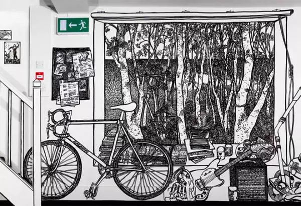 你家的墙贴,墙绘自己的家