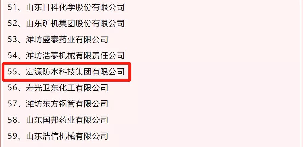 中国防水十大名牌宏源排名第几,宏源防水厂排名