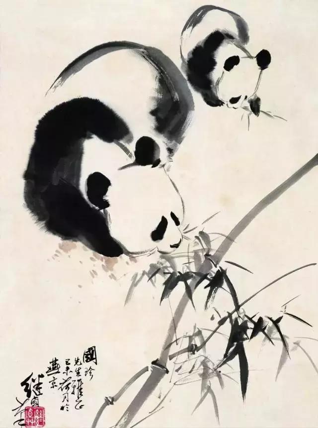 中国的国宝熊猫谁最可爱,国宝级写意熊猫