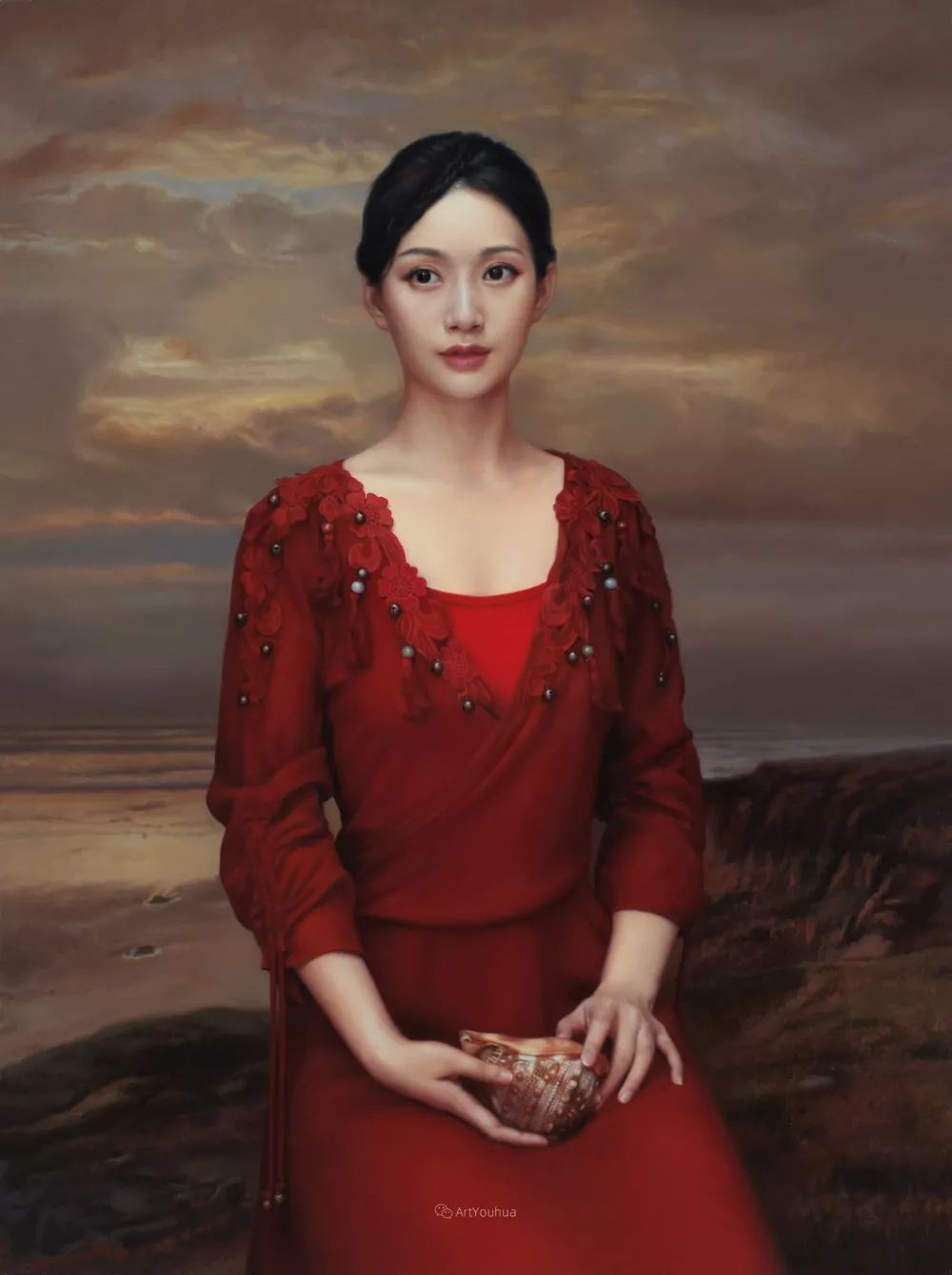 中国写意油画双年展高清作品集,国韵经典油画第五届