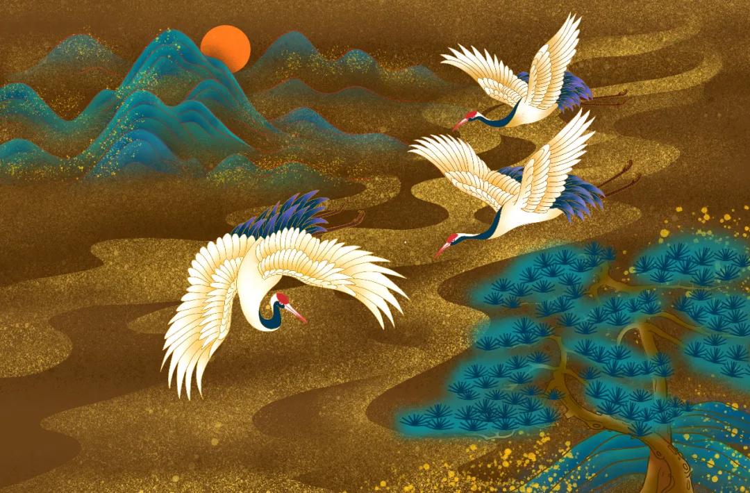 白描仙鹤舞动高清图片大全,舞动仙鹤萌新