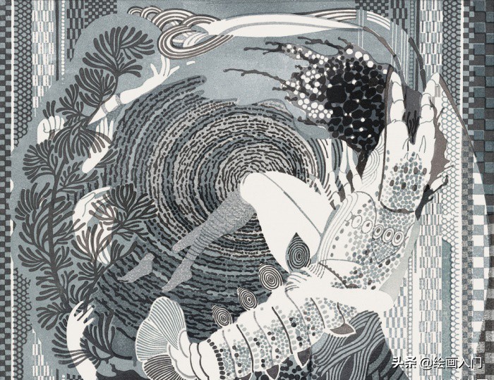 视觉冲击强的版画作品,单色版画种类作品欣赏