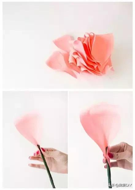 好看好折的玫瑰花,花店手工玫瑰折法