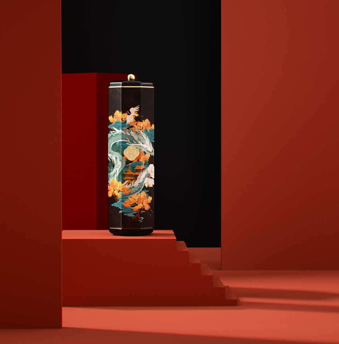 美妆品牌设计效果图,国潮美妆形象设计