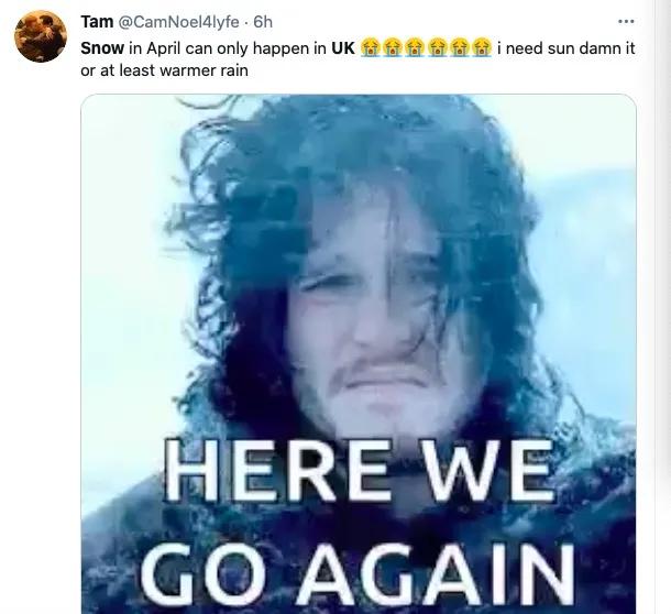 昨天比基尼！今天下雪！英国的天气能有多奇葩？