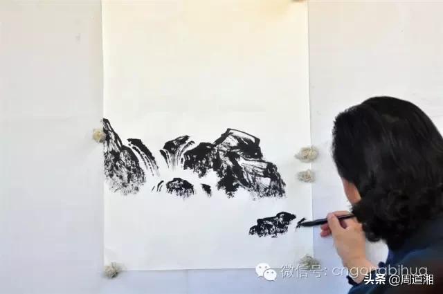 曾刚画山水画上色讲解,如何画山水画教学视频