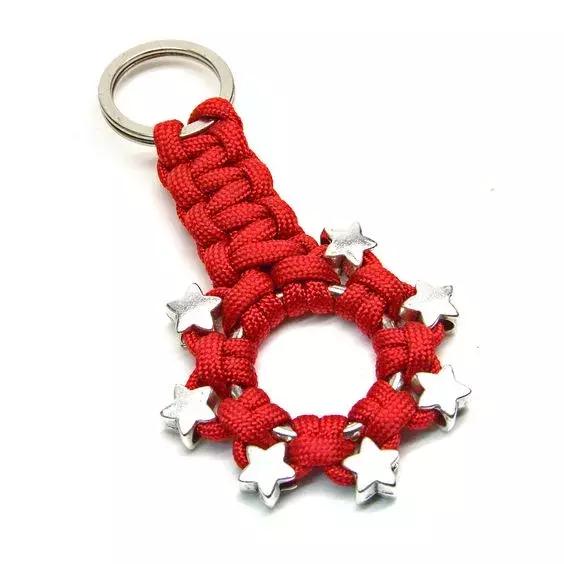 绳子编钥匙扣小挂件简单可爱漂亮,怎么把挂件的短绳子无缝连接起来